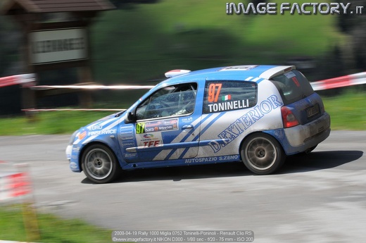 2008-04-19 Rally 1000 Miglia 0752 Toninelli-Poninoli - Renault Clio RS